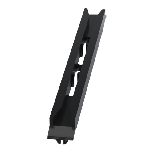 Tension Card Guide 1.6x99.7mm Polycarbonat black UL94-V0 E121562