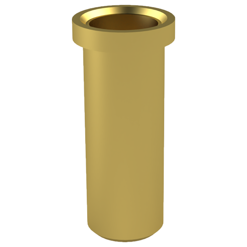 Miniaturbuchse für Lötmontage Messing vergoldet