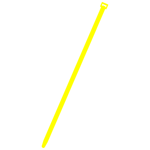 Cable Tie 3.4x210mm neon yellow PA 6.6 UL94-V2 bundle Ø55mm