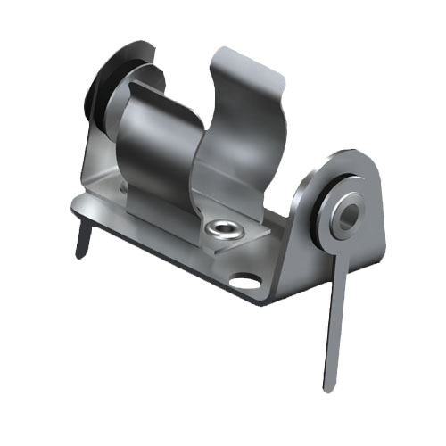 Electromechanical Components: Batteryholder for 1/2 AA cell Steel nickel-plated