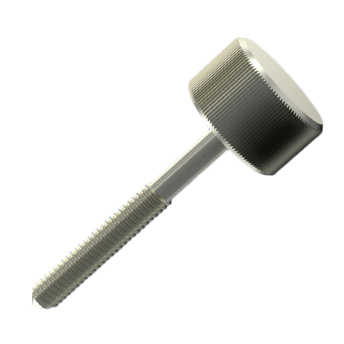 Captive Screw M3x15 Cheese Head Nickel-Plated Brass Knurled