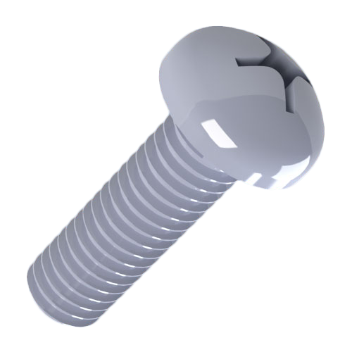 Flat Head Screw ISO7045 M4x30 PA-66 Cross Recess Pan Head