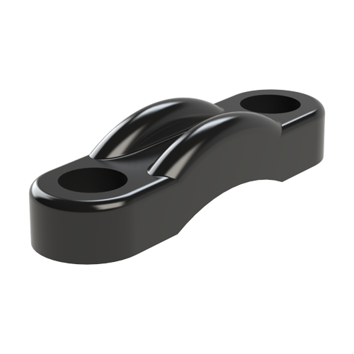 Cable Clamp Two-Sided Fastening Ø 5.0 | Hole Ø 3.2 | PA 6.6 black