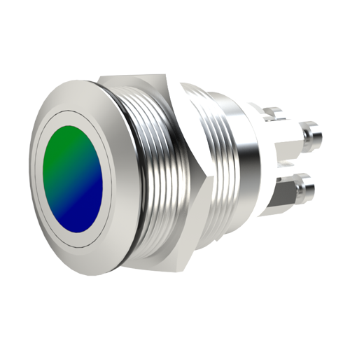 Switch Illuminated Vandal Resistant Dot Illuminated, S.P. Push to Make