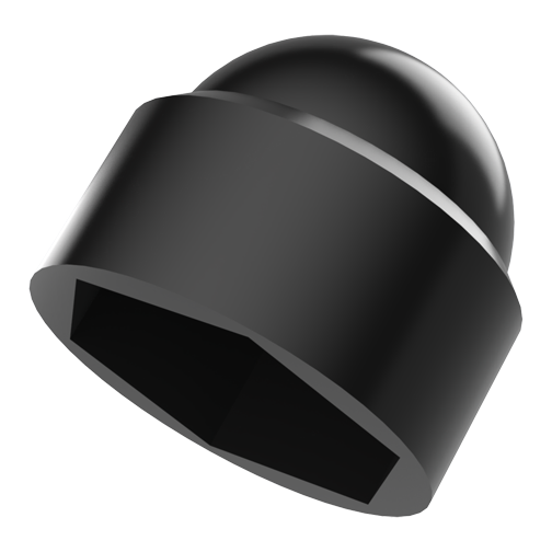 Decorative Cap Hex for M6/SW10 ø13x13,3mm PE black