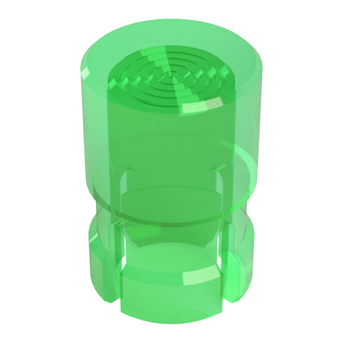 LED Lens Cap for 5mm LED´s Polycarbonat green