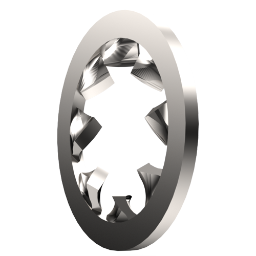 Serrated Washer DIN6798 J Ø3.2/6.0 x 0.4 A4 Plain Stainless Steel