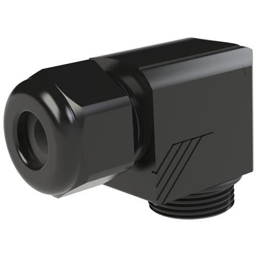 Elbow Cable Gland M20x1.5 Polyamid 6 black RAL 9005