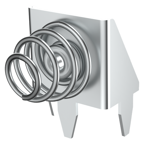 Battery Contact for AAA/AA/N cells Cathode - Steel tinned-nickel-plated