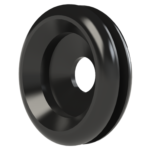 Membrantülle 6,0/18,5-2,0mm PVC schwarz UL94-V2