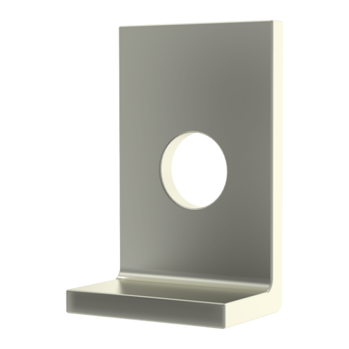 Mounting Brackets 5.0x12.0x1.0 mm without threads / Steel nickel plt.