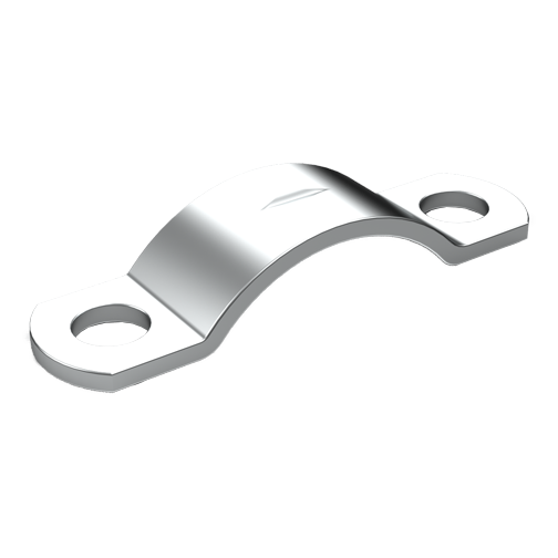 Cable Clamp Two-Sided Fastening Ø 8.0 | Hole Ø 3.5 | Galvanized Steel