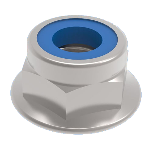 Sicherungsmutter ISO7043 M4 Stahl rostfrei A2 blank