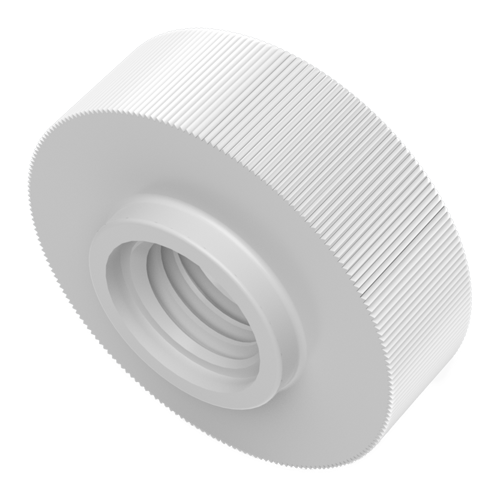 Rändelmutter - Kunststoff / mit flachem Bund ähnlich DIN 467 Rändelmutter - Kunststoff / mit flachem Bund ähnlich DIN 467