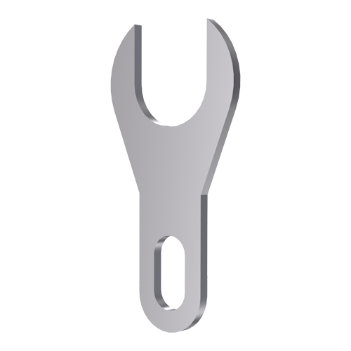 Soldering Tag DIN 46216/4 Form C Brass silver-plated 0.5mm thick