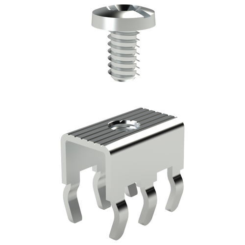 PC Mount Screw Terminal UNC6-32 Brass tinned with screw max.30A