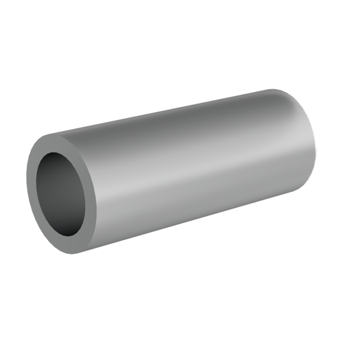 Round Spacer Ø3.3/5.5 x 5.5 Plain Aluminum