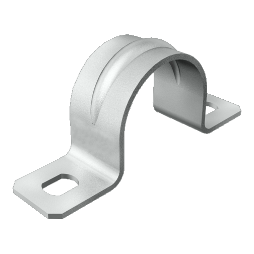 Cable Clamp Two-Sided Fastening Ø 20.0 | Hole Ø 4.5 | Galvanized Steel