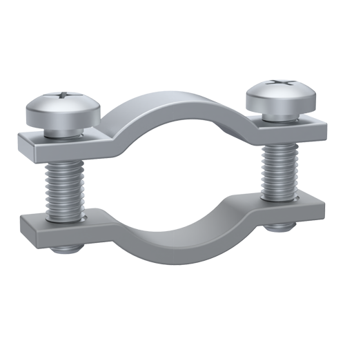 Cable Clamp Two-Sided Fastening Ø 12.0 | Hole Ø 0.0 | Galvanized Steel