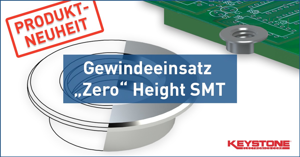 Space-Saving Innovation: “Zero” Height SMT Threaded Insert