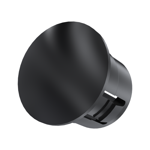 Dome Plugs - dome head 8,0/1,6, PA, black