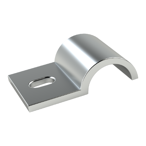 Cable Clamp One-Sided Fastening Ø 7.0 | Hole Ø 3.6 | Galvanized Steel