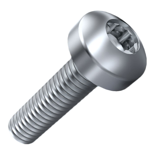 Flachkopfschraube ISO14583 M5x12 Stahl rostfrei A2 blank Torx Linsenkopf