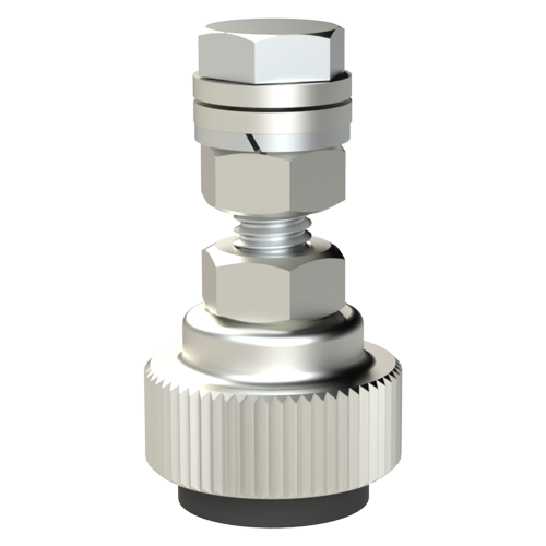 Leveling Foot Ø20.0 | Thread M6x15.0 Nickel-Plated Steel