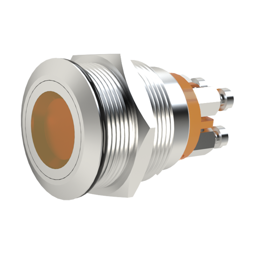 Switch Illuminated Vandal Resistant Dot Illuminated, S.P. Push to Make