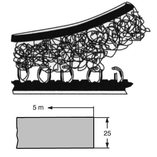 Haken und Schlaufenband / schwarz / selbstklebend Rolle 2x5 Meter
