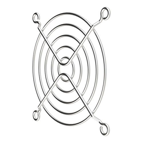 Schutzgitter für Lüfter 80 x 80 / Drahtform 5-Ringe