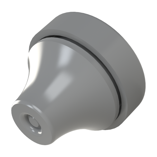 Rubber Cable Grommet for M16 / cable ø5-7mm / gray
