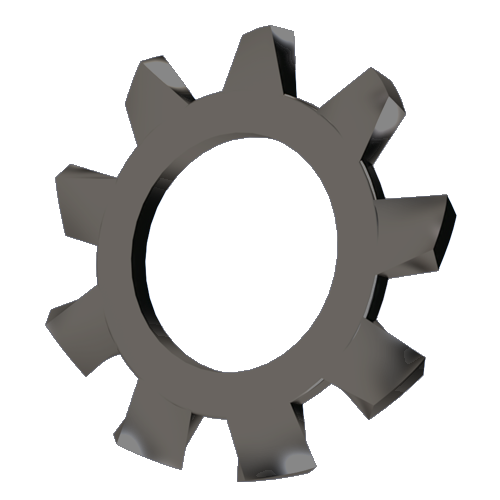 Toothed Lock Washer DIN6797 A Ø3.2/6.0 x 0.4 Phosphated Spring Steel