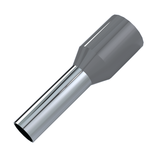 Aderendhülse 0,14mm² 6mm Polypropylen grau - nicht UL gelistet Aderendhülse 0,14mm² 6mm Polypropylen grau - nicht UL gelistet