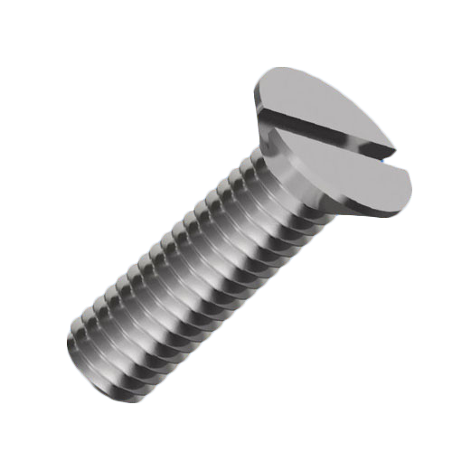Countersunk Screw ISO2009 M2.5x16 Nickel-Plated Steel 4.8 Slotted