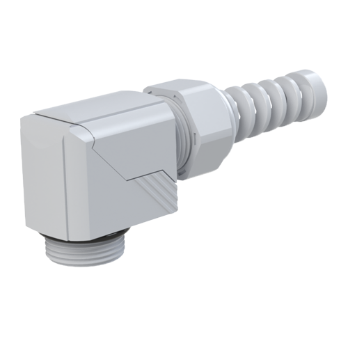 Elbow Cable Gland M16x1.5 with Anti-Kink Helix