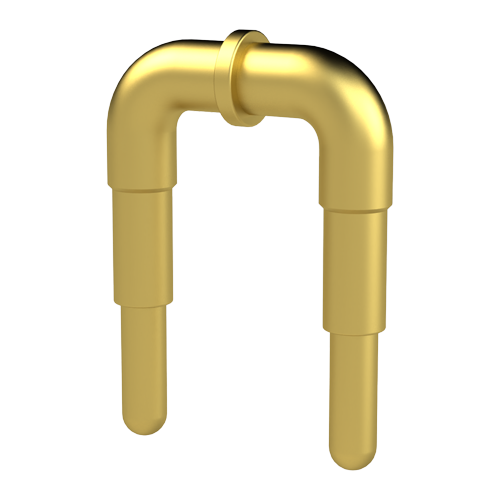 Male Jumper ø1.0mm - 5.08mm pitch Brass gold-plated
