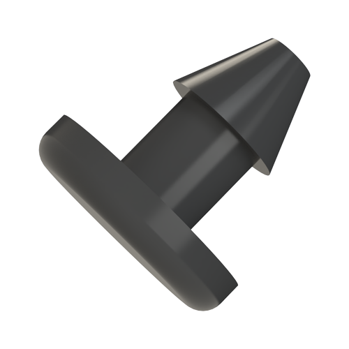 Push-In Foot Ø7.9x1.6 TPE black