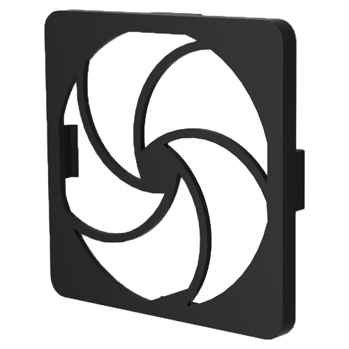 Plastic Fan Filter Assemblies / cons. Guard,Foam Filter,Retainer