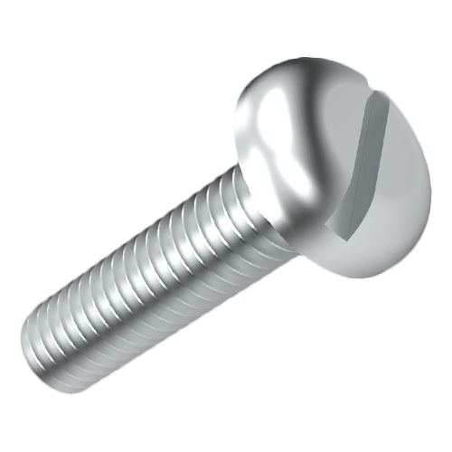 Flachkopfschraube ISO1580 M2x4 Stahl RF A4 blank Schlitz Linsenkopf