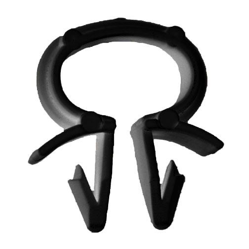 Cable clamp for bundle 6.8 to 6.8mm Polyamide black - for hole ø6.5mm