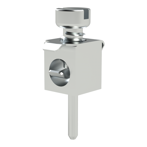 Metric Binding Post 1pole M2.5/15A Brass,tinned/hole dia. 1.17mm