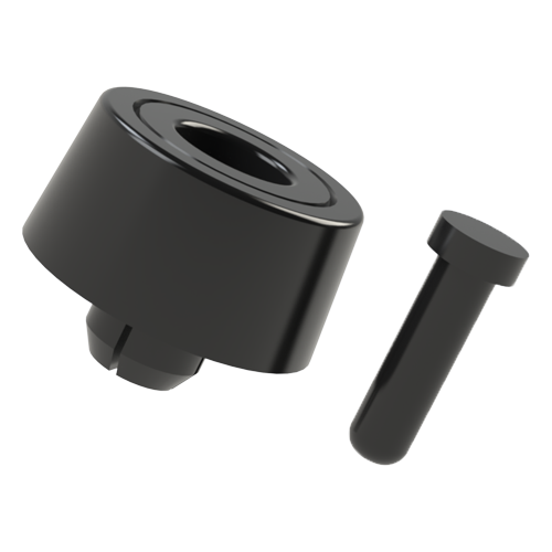 Spreiznietfuß Ø30,0x18,8 TPE schwarz