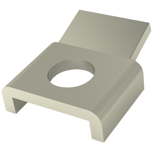 Clamping Bracket Type F M5 Nickel-Plated Brass