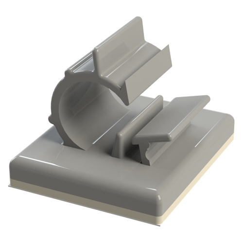 Kabelhalter 6.4mm mit Klebefolie 25,4x22,1mm 0,8mm