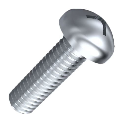 UNC Bolt UNC6-32 x 4.8 A2 Plain ST STL C/R Pan Head