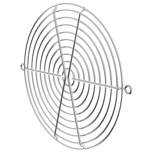 Schutzgitter Drahtform, Lüftergr. 150 x 150 mm, 10 Ringe, verchromt