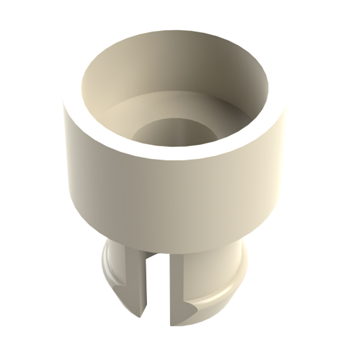 Round Spacer Ø7.4/10.0 x 6.5 PA 6.6 natural Snap-In