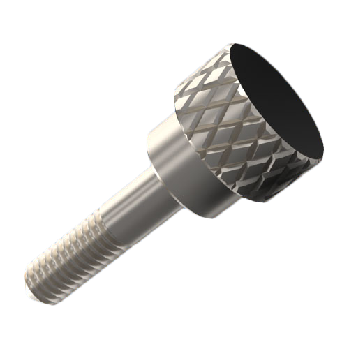Knurled Thumb Screw M2.5x8.5 Brass Diamond Knurl