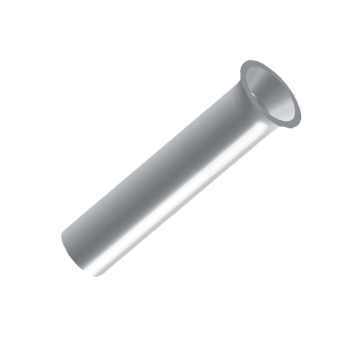 Aderendhülse DIN 46228 1mm²/6mm Messing versilber